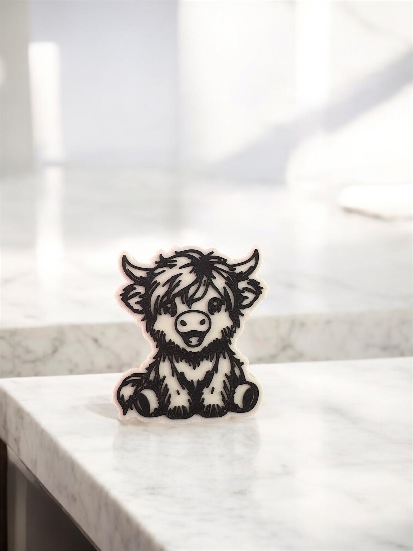 Highland cow straw topper (includes 10 piece )