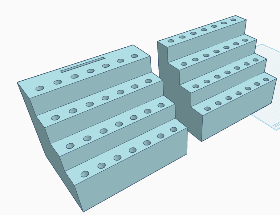 Digital file stl pen stand for 28 pen display for regular pen size with and without character slot