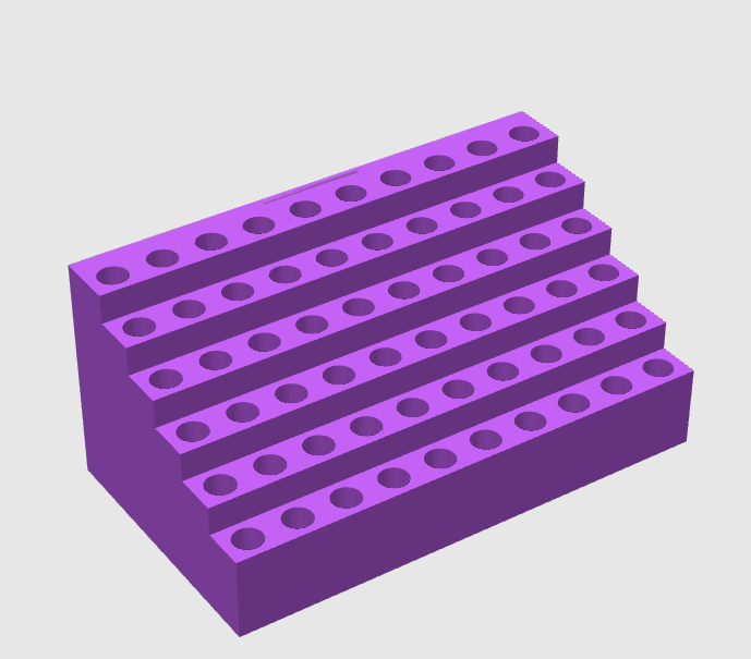 60 slot pen display for fancy pens
