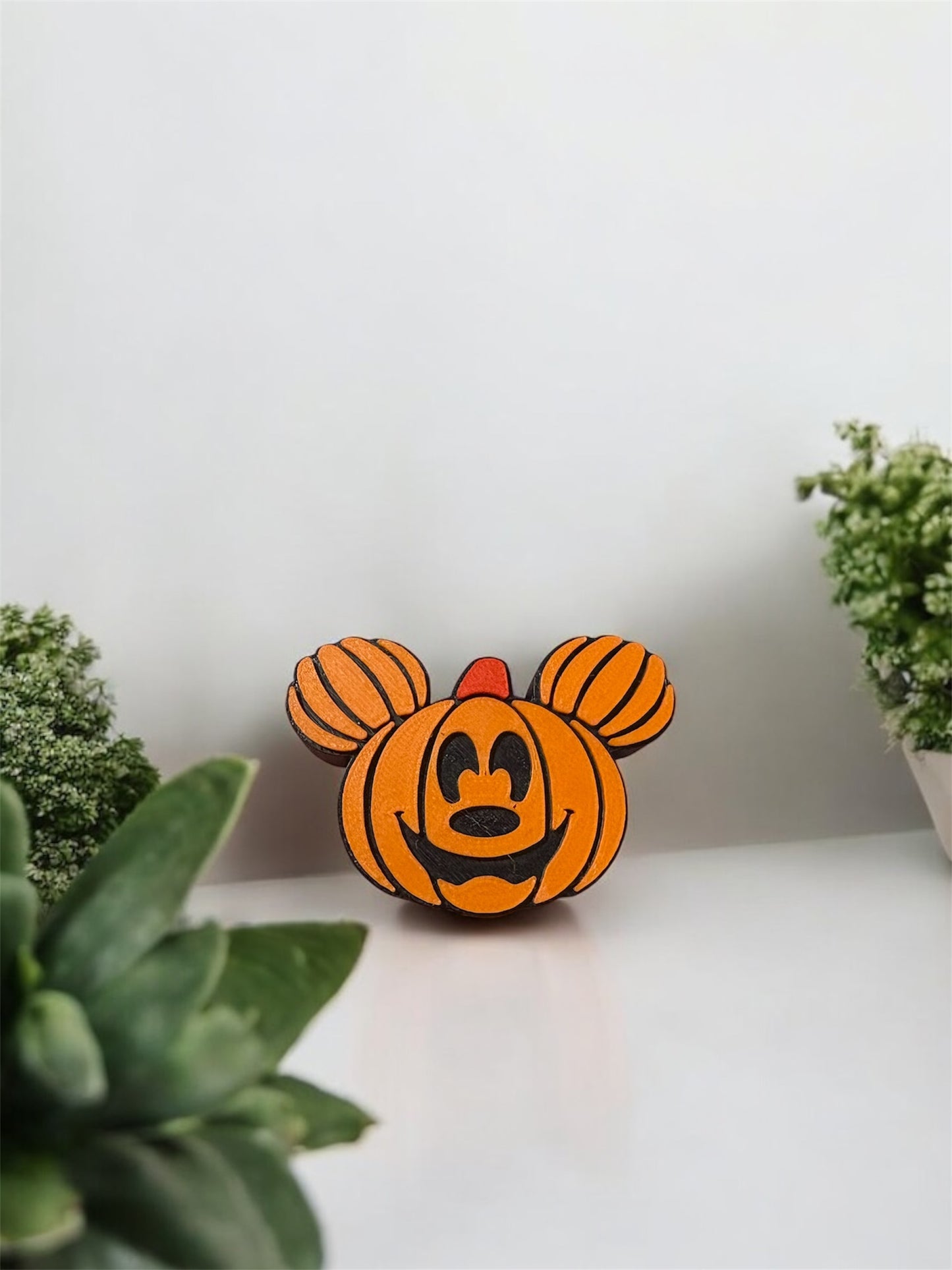 Mouse pumpkin straw topper