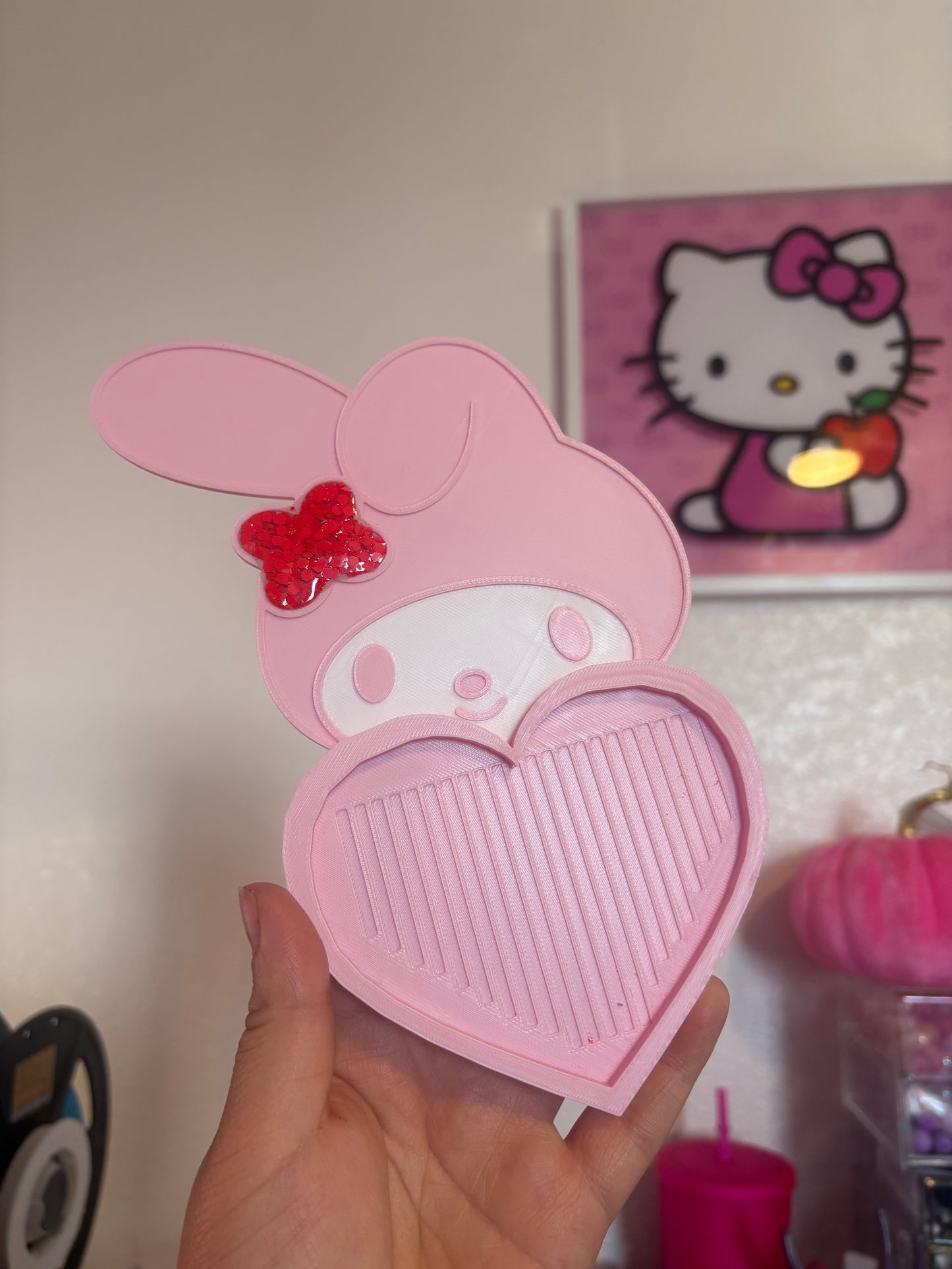 My melody rhinestone tray