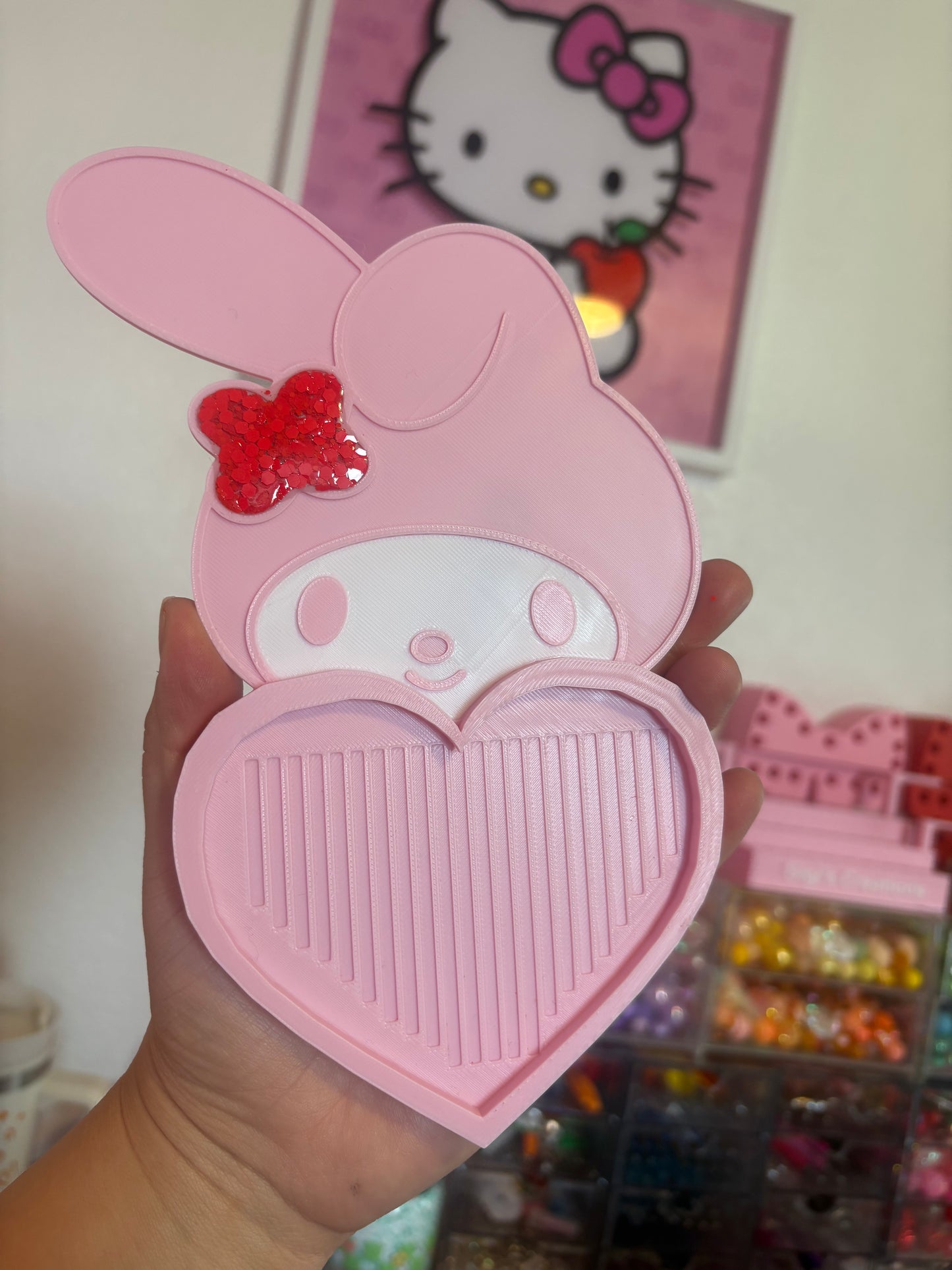 My melody rhinestone tray