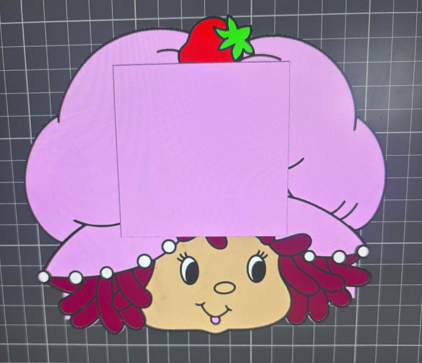 Strawberry shortcake note holder v1
