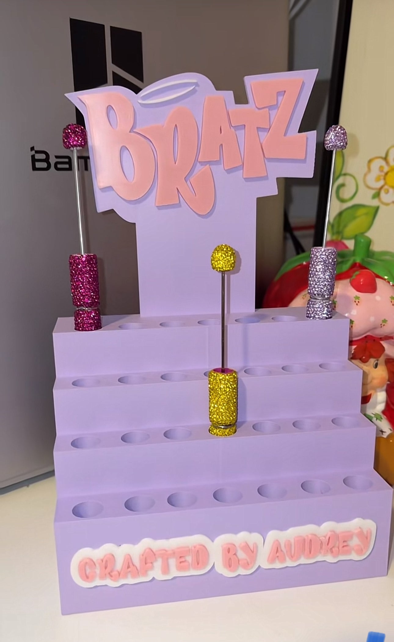 Character with pen display stand