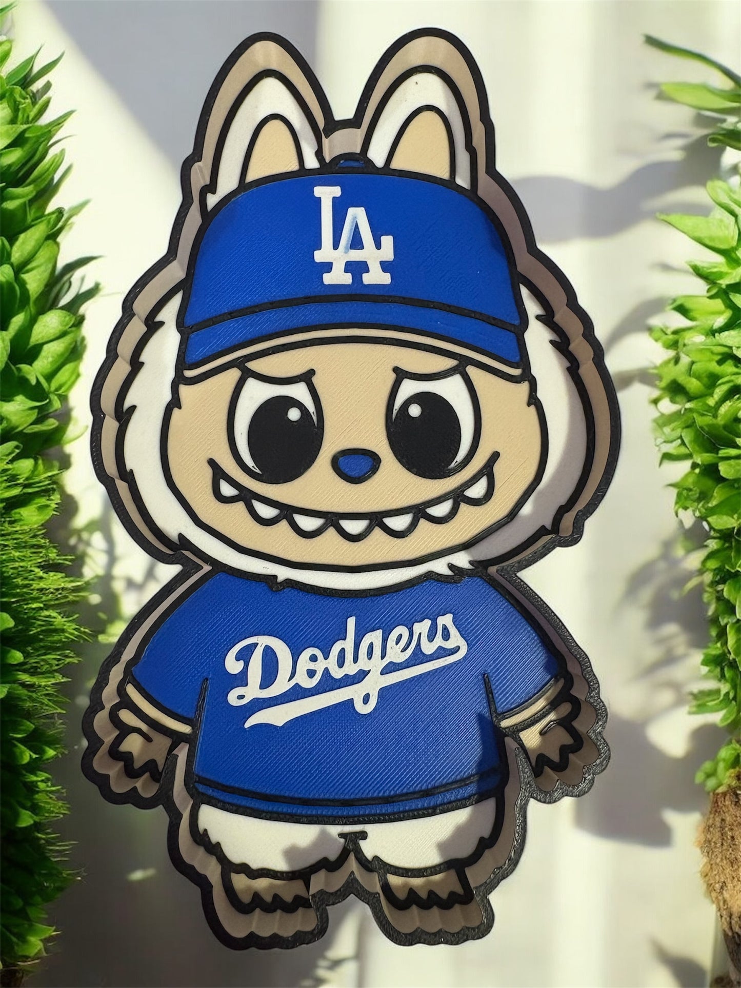 Dodger labubu tray