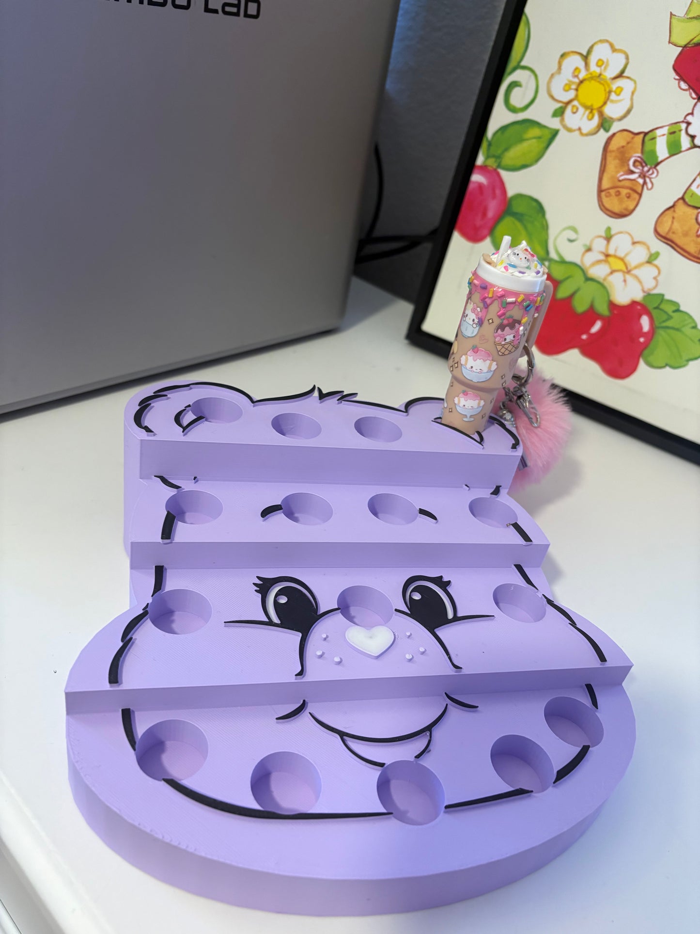 Care bear mini tumbler display stand