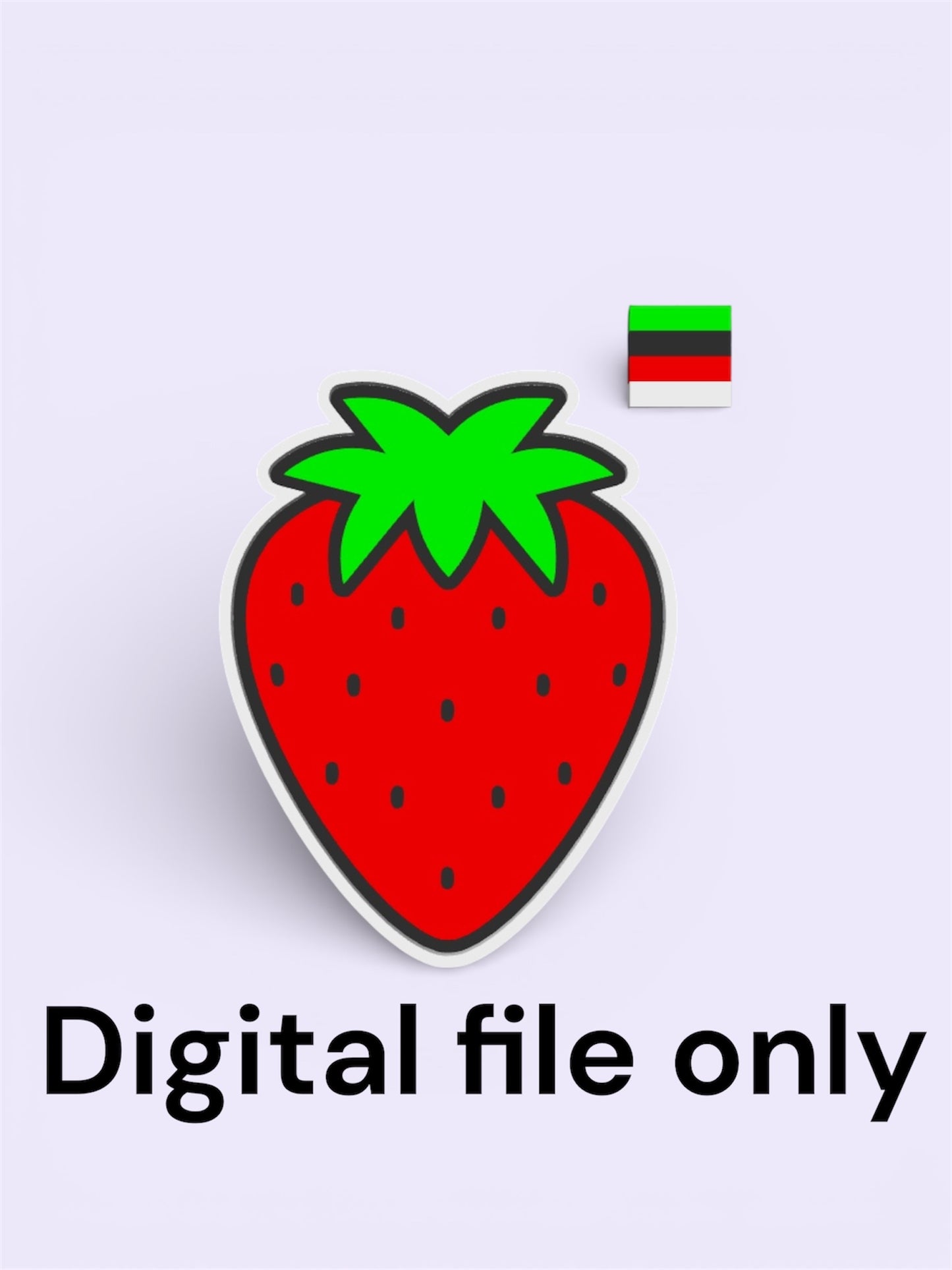 Strawberry fruit tray 3mf