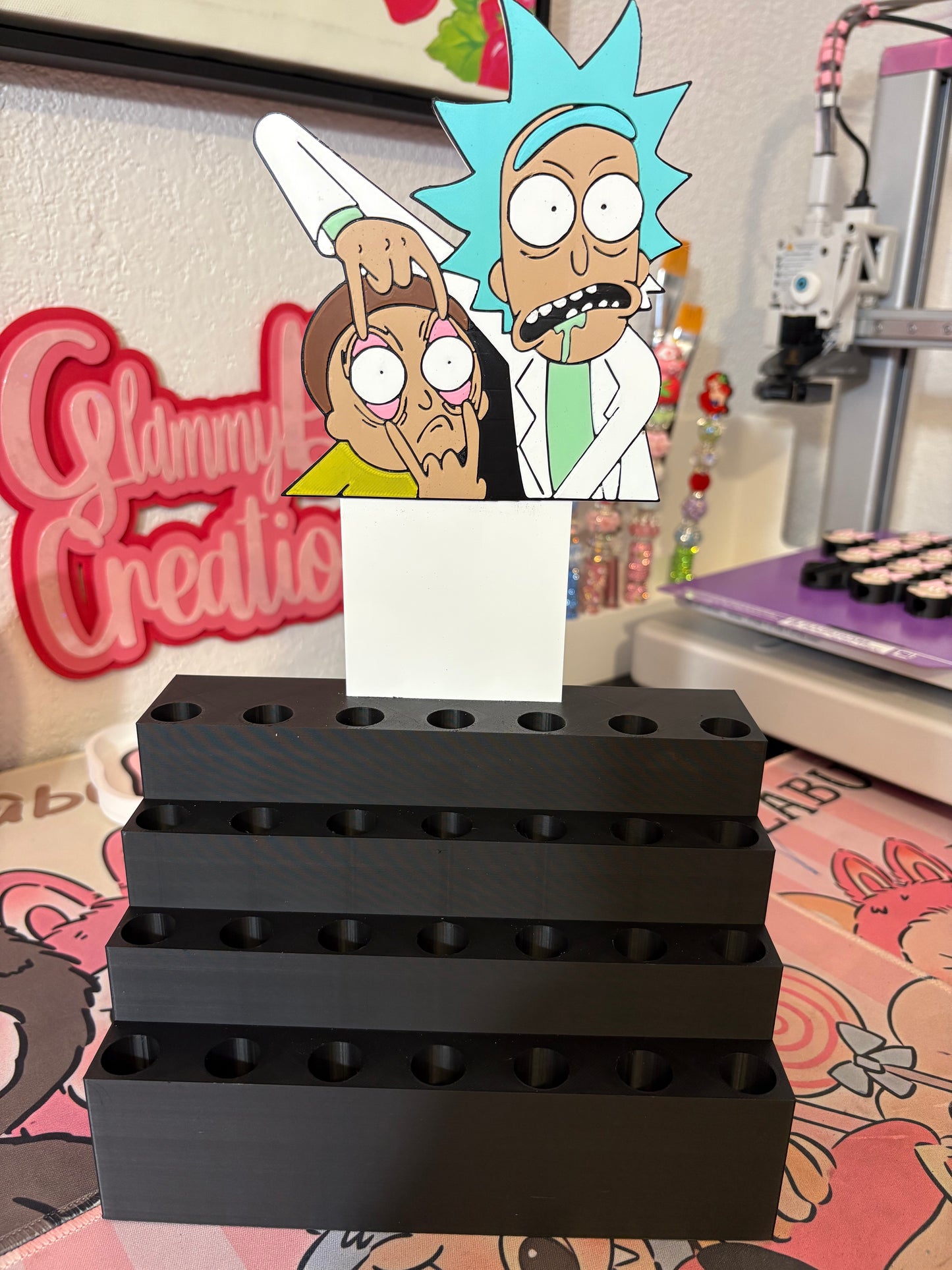 Character with pen display stand