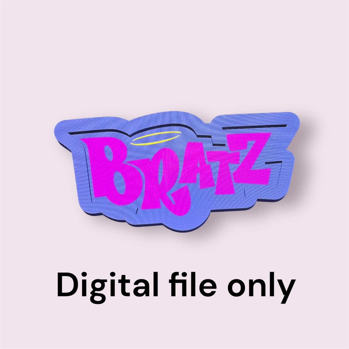 bratz logo tray digital file