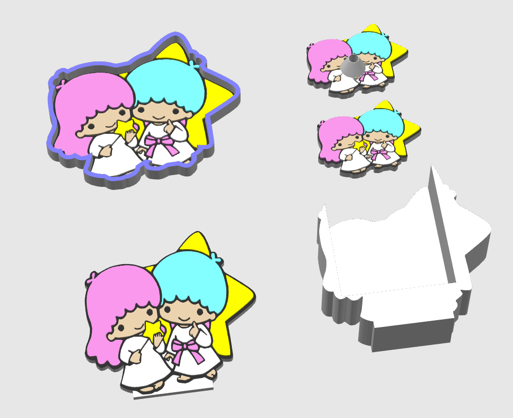 GEMELO STARS DIGITAL FILE ONLY 3MF