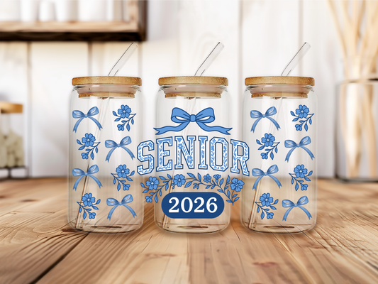2026senior blue flower uv dtf physical product