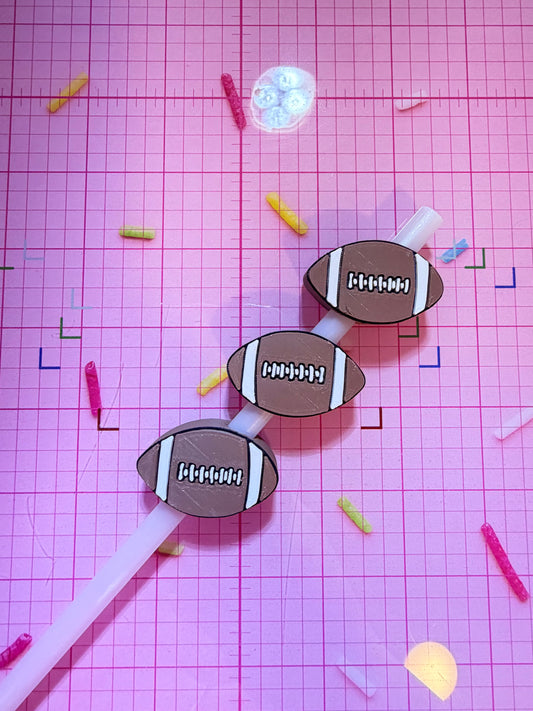 Football straw topper (includes 15 units total for price listed )