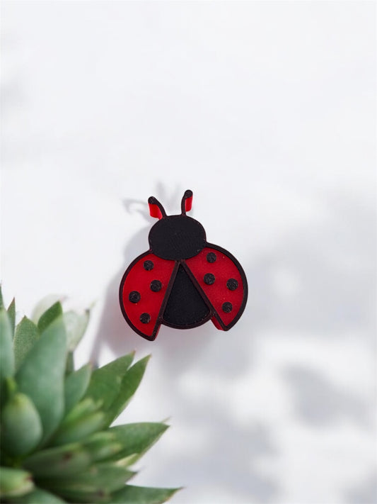 Lady Bug Straw topper