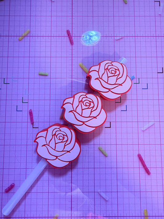 Rose straw topper (includes 15 units total for price listed )