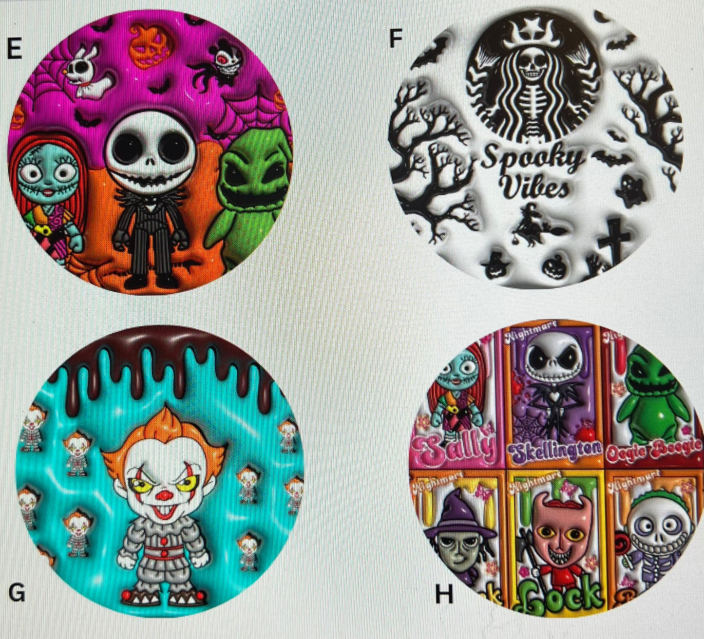 Halloween cutout for lids
