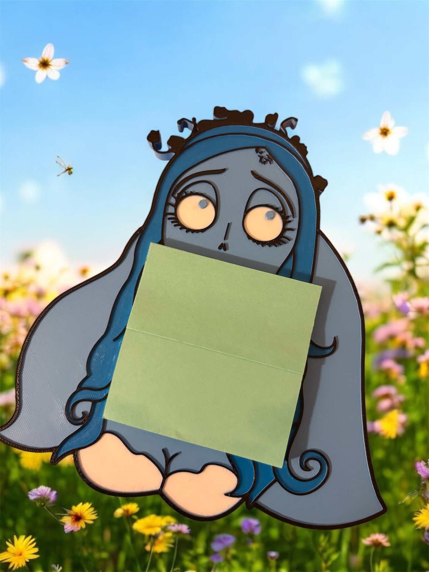 Corpse bride sticky note holder