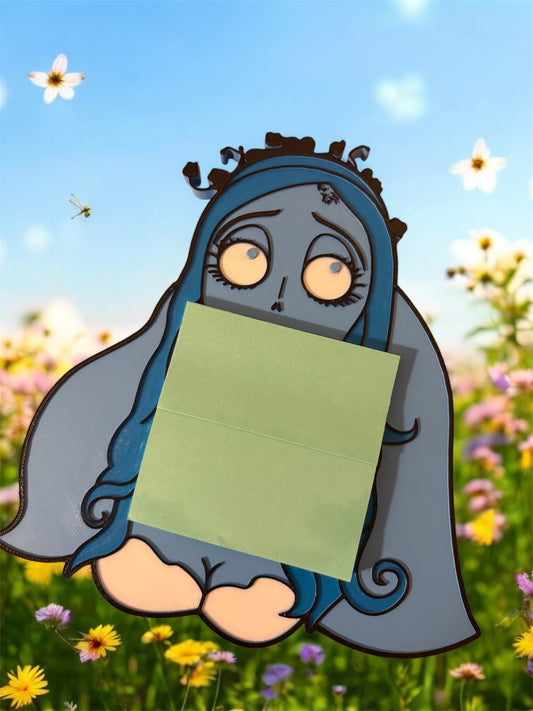 Corpse bride sticky note holder