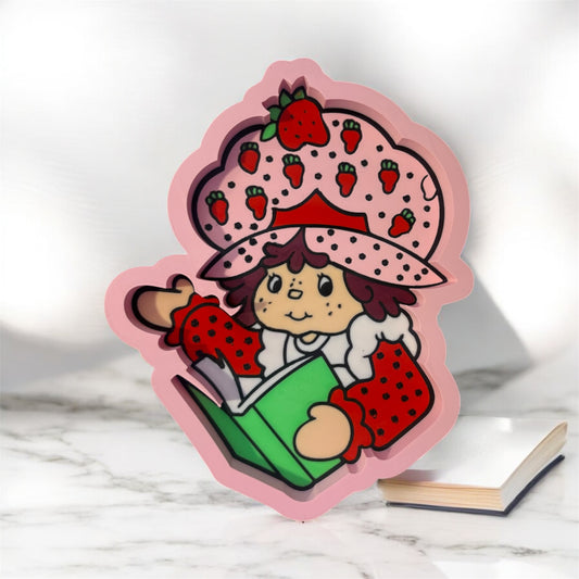 Strawberry shortcake reading book tray