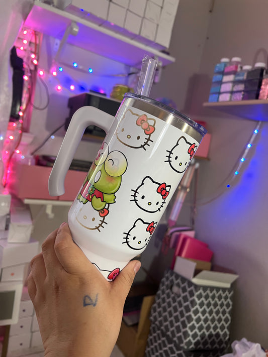 White hk tumbler