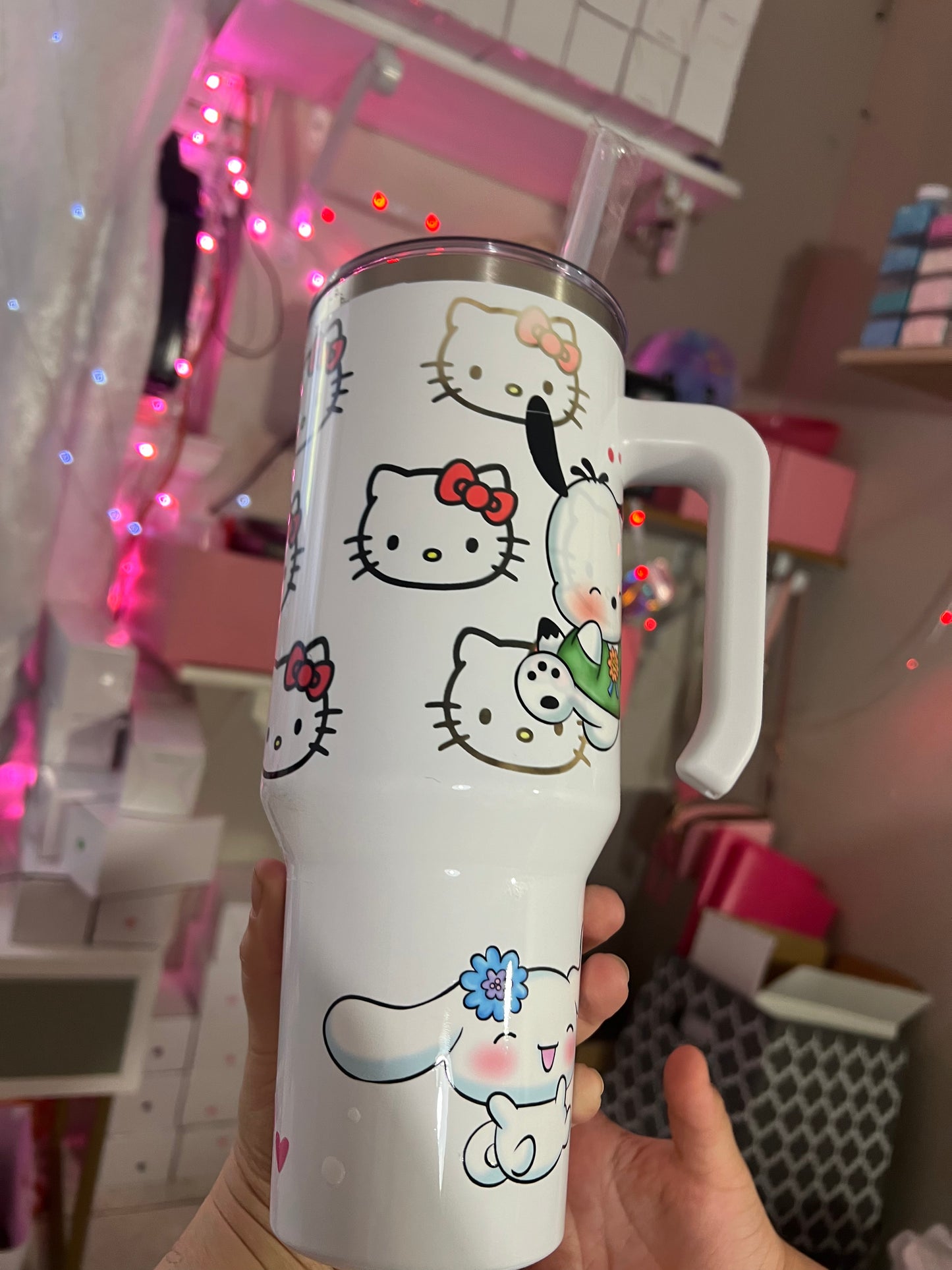 White hk tumbler