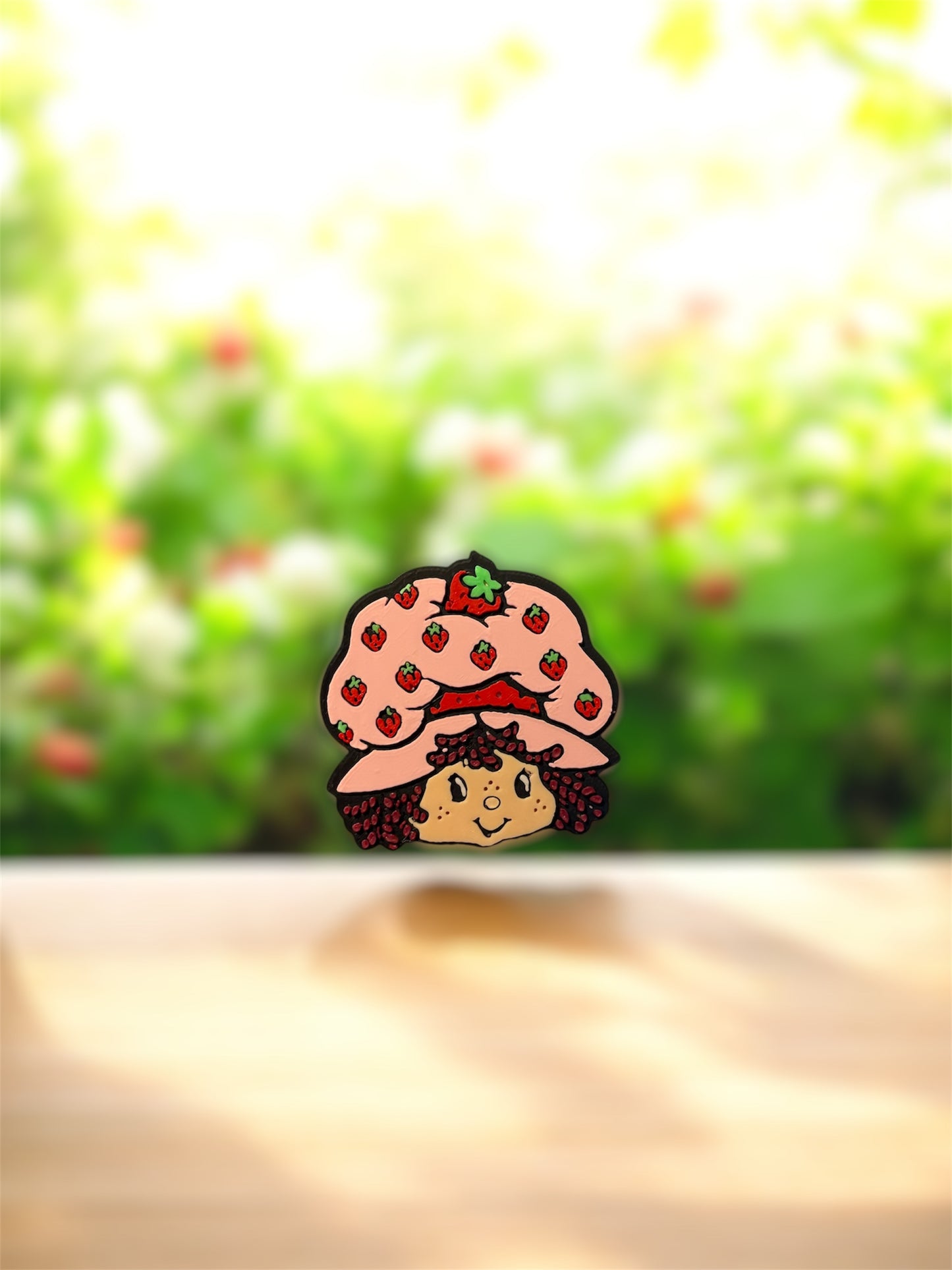 Strawberry short cake straw topper includes 10 pieces