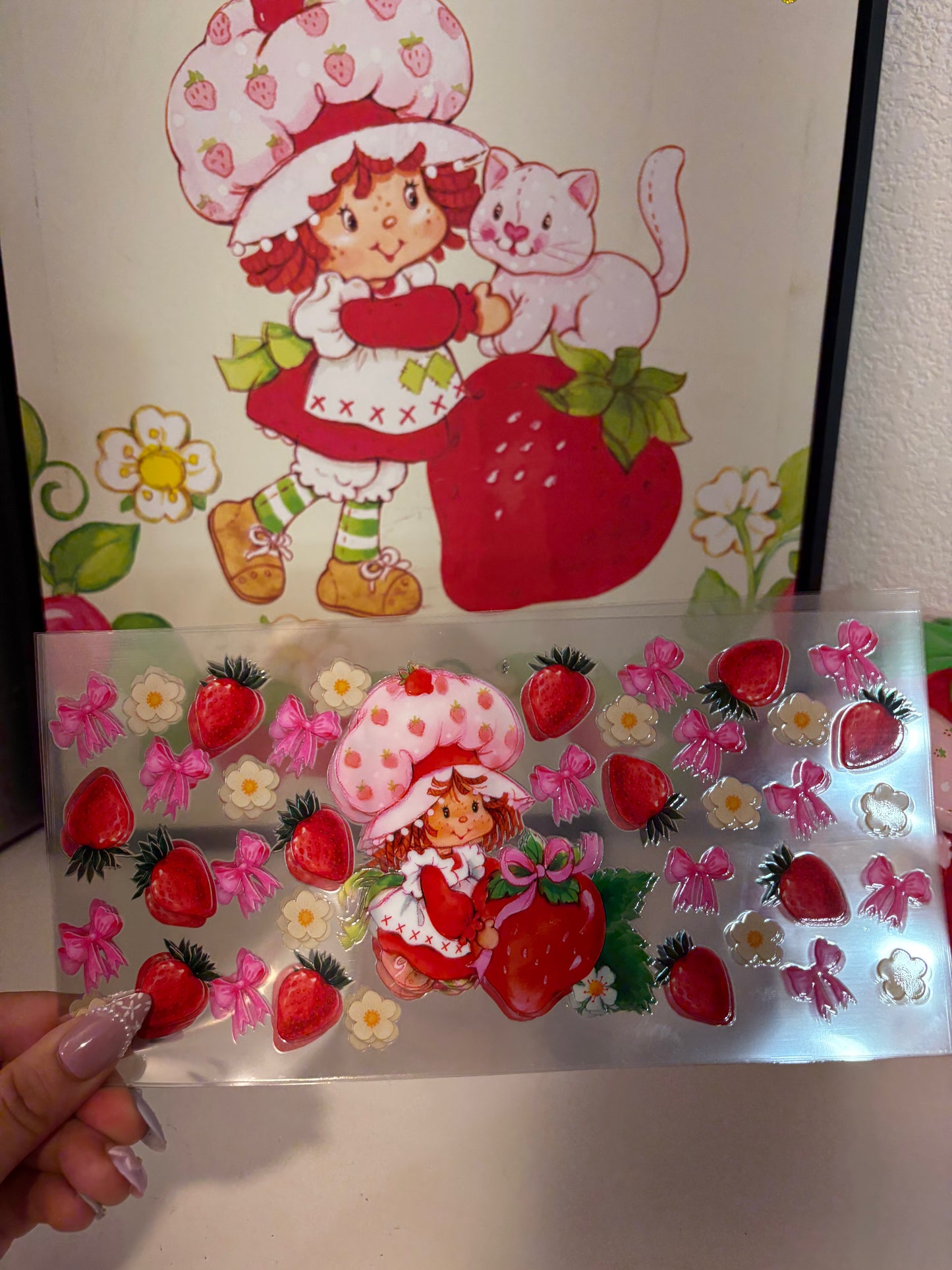 Strawberry shortcake uv dtf bundle