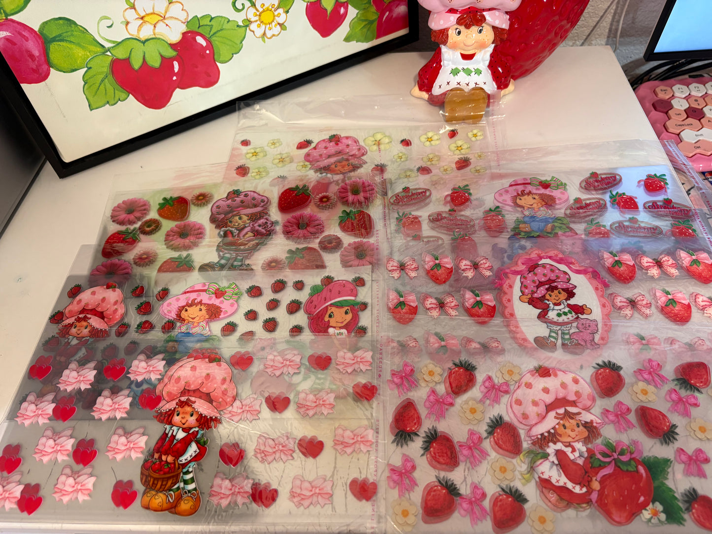 Strawberry shortcake uv dtf bundle