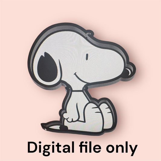 snoopy bead tray stl/3mf file