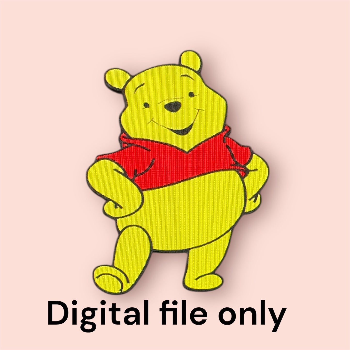 winnie the pooh straw topper body stl/3mf