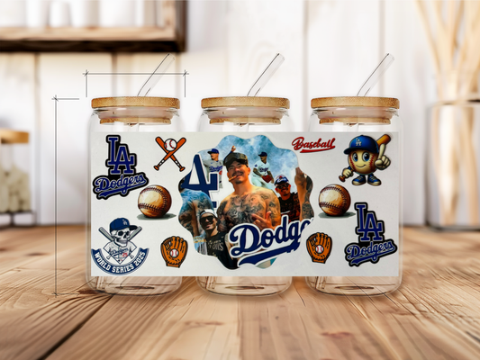 Dodgers 3 uv dtf physical product