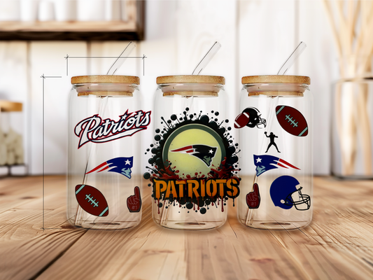 Patriots team uv dtf physical product