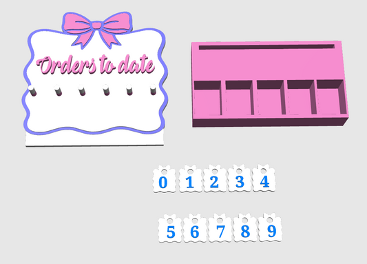 orders to date display physcal product