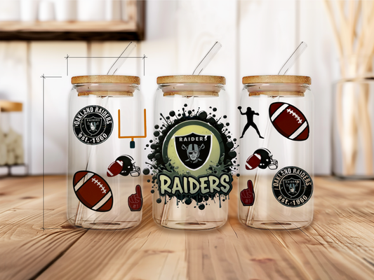 Raiders uv dtf physical product