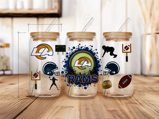 Rams team uv dtf physical product